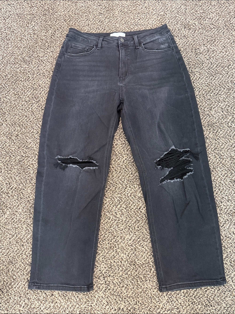 Vervet Black Distressed Women's Jeans
